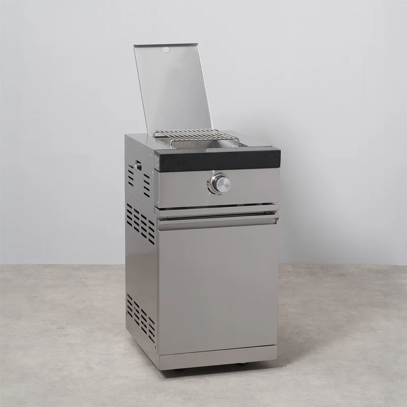 Pinnacle 805 Stainless Steel BBQ Grill Island with Fridge Cabinet