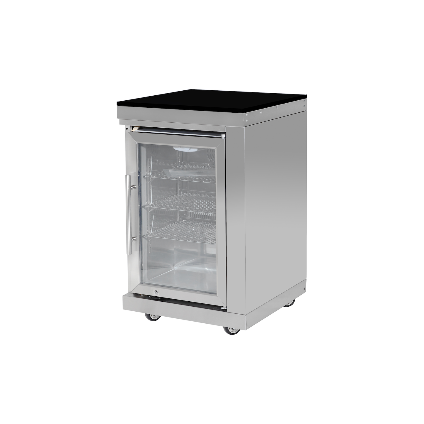 PINNACLE 805 Stainless Steel BBQ Grill Island with Fridge