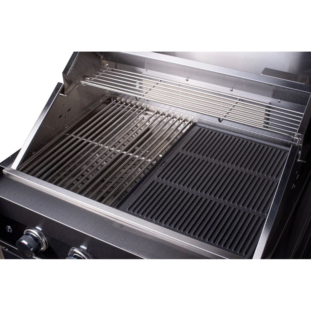 Pinnacle 400 Black Stainless Steel BBQ Grill Island with Fridge