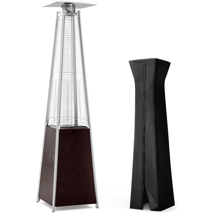 Pinnacle Tower Flame Patio Heater - Hammered Bronze