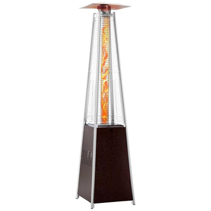 Pinnacle Tower Flame Patio Heater - Hammered Bronze