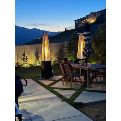 Pinnacle Tower Flame Patio Heater - Hammered Bronze