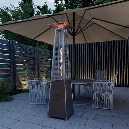 Pinnacle Tower Flame Patio Heater - Hammered Bronze