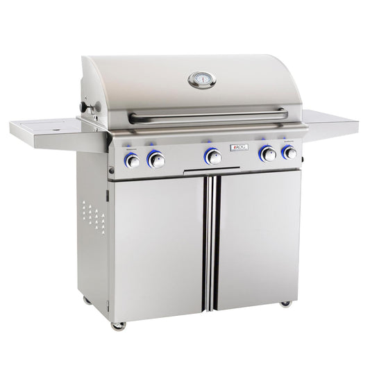 American Outdoor Grill (AOG) L-Series 36-Inch Freestanding Gas Grill w/Single Side Burner & Rotisserie