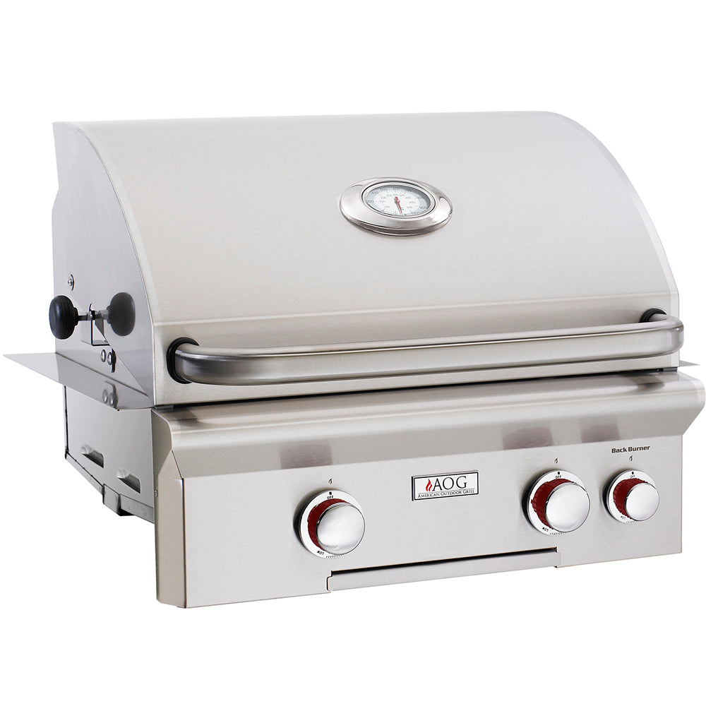 American Outdoor Grill (AOG) T-Series 24-Inch Built-In Gas Grill With Rotisserie