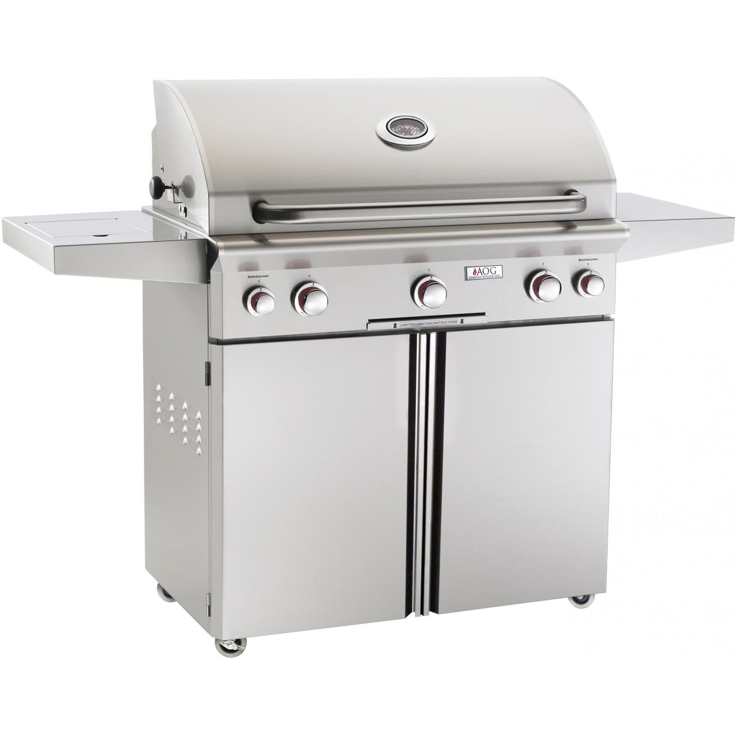 American Outdoor Grill (AOG) T-Series 36-Inch Freestanding Gas Grill w/Single Side Burner & Rotisserie