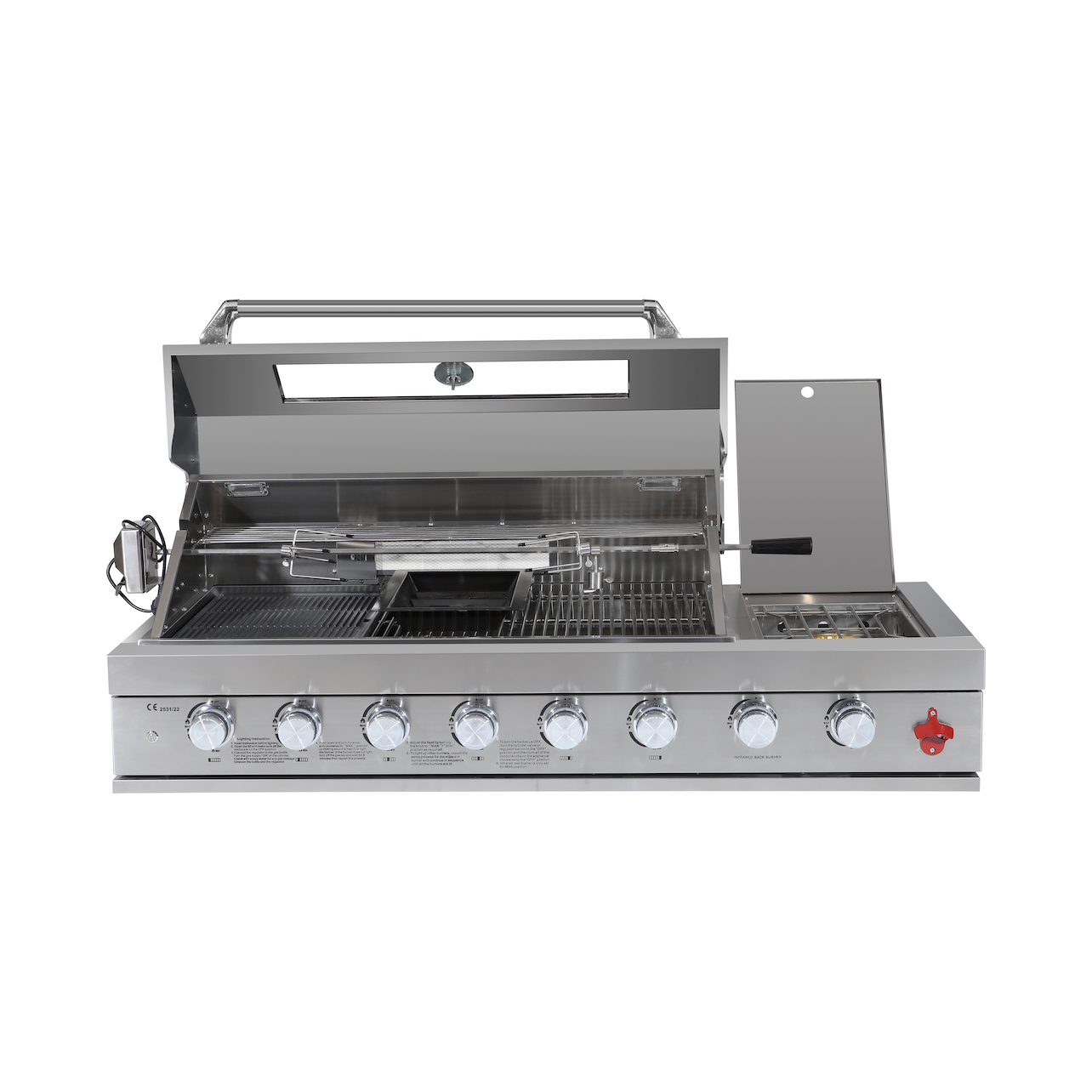 Pinnacle 805 Stainless Steel Built-In Grill with Side Burner