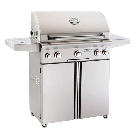 American Outdoor Grill (AOG) T-Series 30-Inch Freestanding Gas Grill w/Single Side Burner & Rotisserie