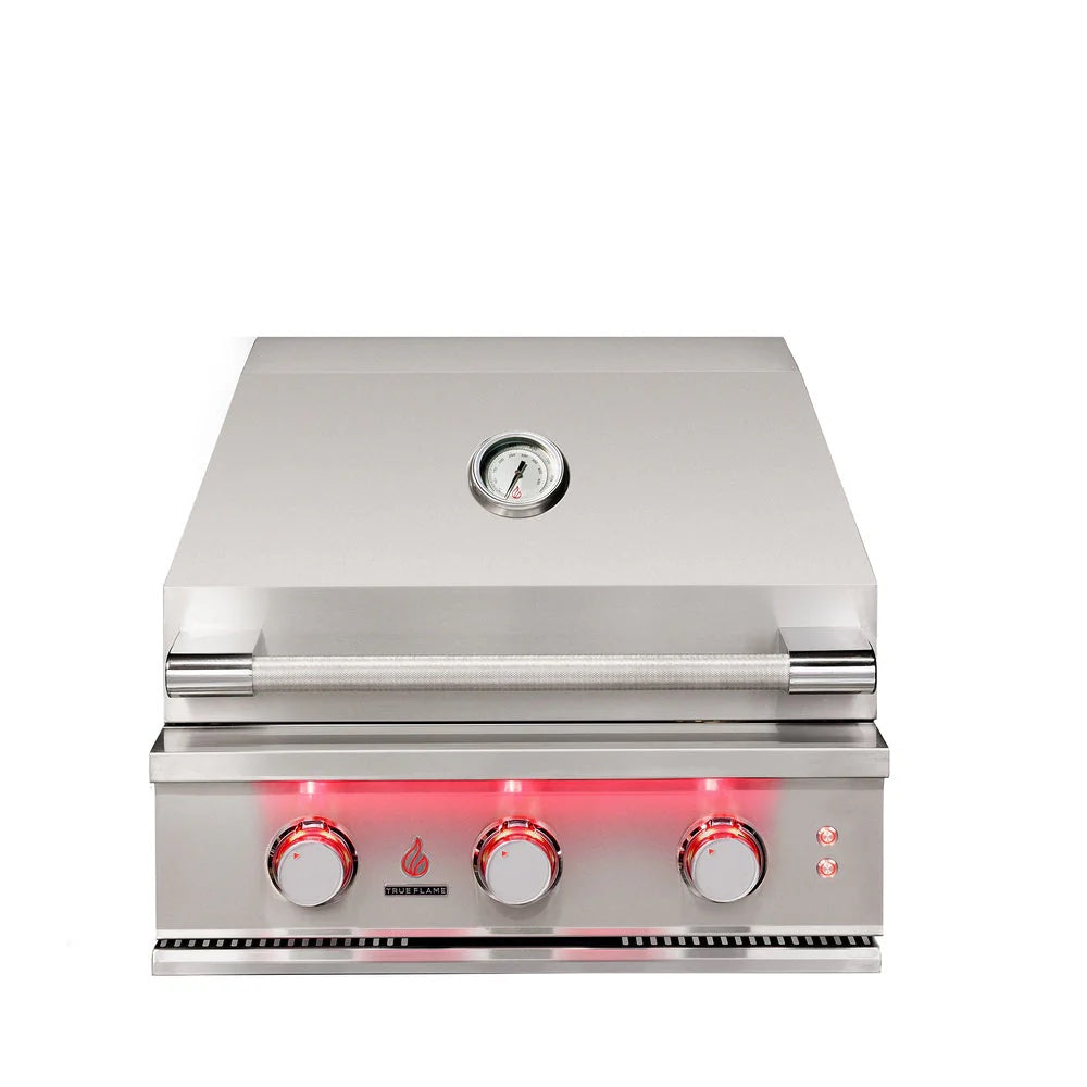 TrueFlame 25-Inch 3 Burner Built-In Gas Grill