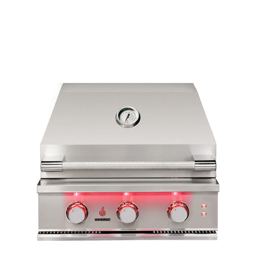 TrueFlame 25-Inch 3 Burner Built-In Gas Grill